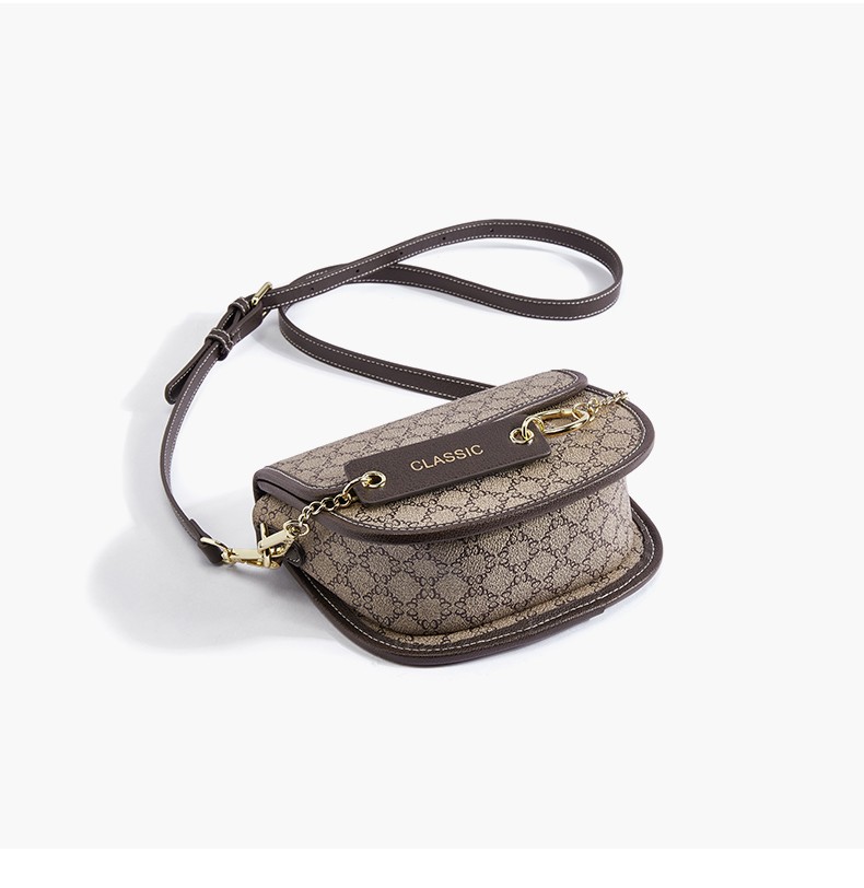 皓顿包包女包2022新款时尚百搭单肩包女士奢侈品ck马鞍包个性化斜挎