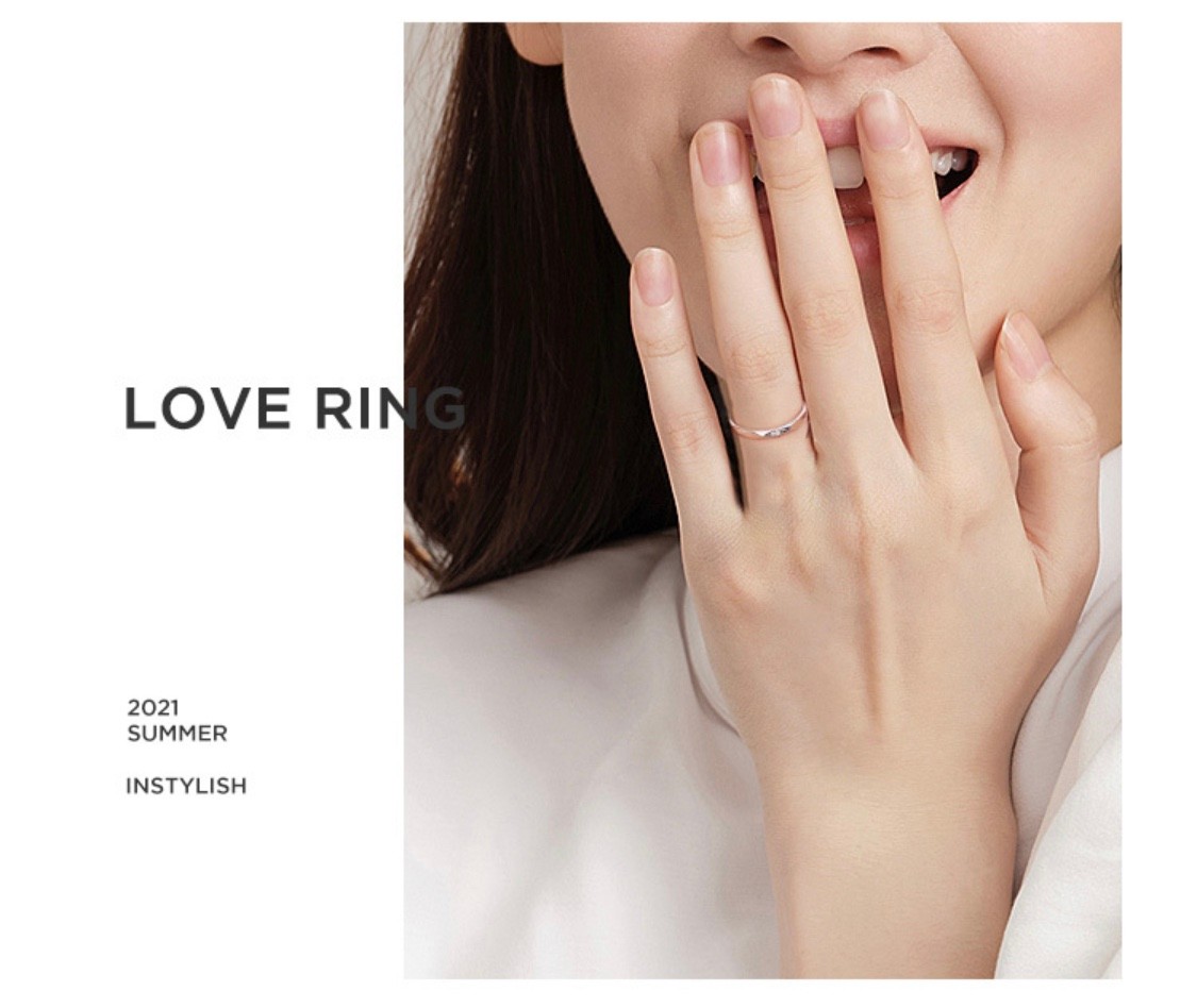 法卡曼facaman品牌情侣戒指一对开口对戒男女婚戒钻戒送情人节礼物