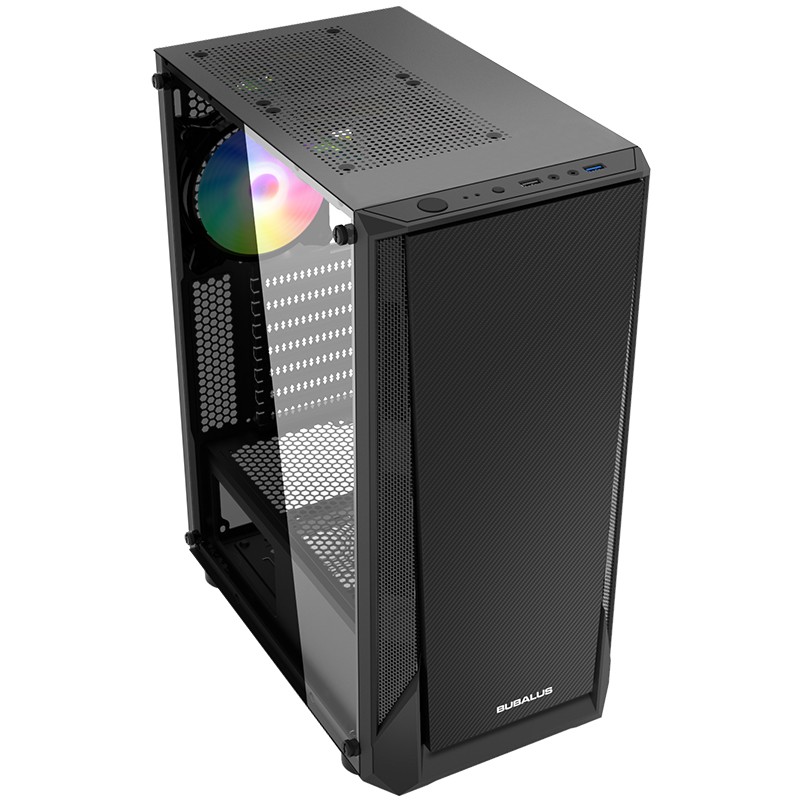 大水牛bubalus御风m1u3台式主机电脑机箱商务家用办公机箱支持atx主板
