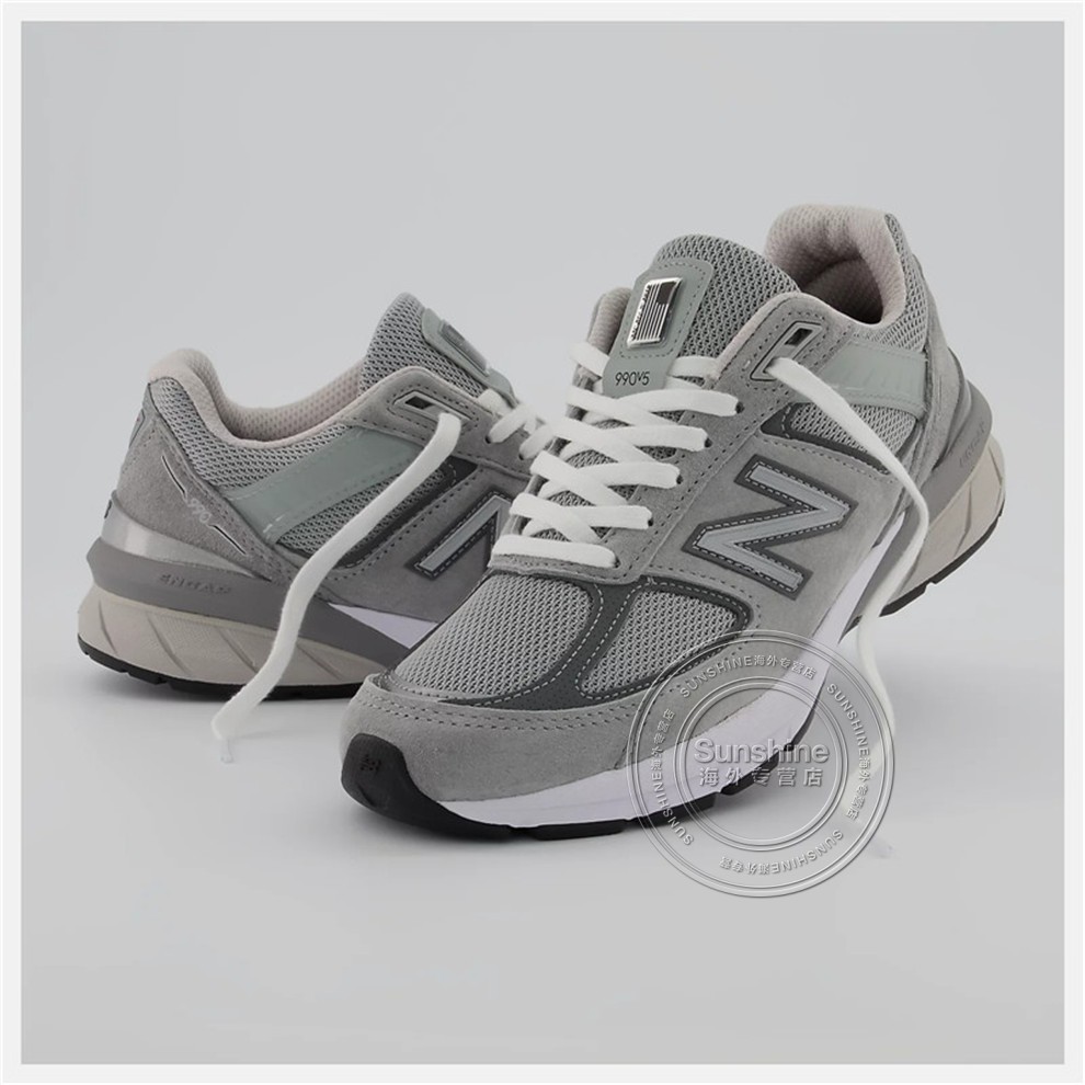 newbalance新百伦990v5女鞋美产女士总统慢跑鞋简约经典舒适百搭复古