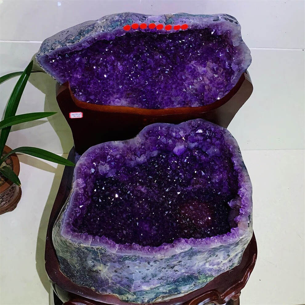 墨辰珠宝天然巴西紫晶洞紫晶摆件风水石水晶洞原石玄关工艺品开业乔迁