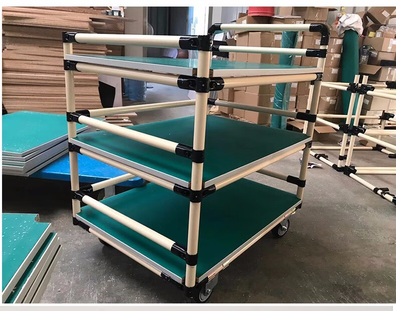 周转车物料架车间多层物料架周转车精益管多功能工具车分拣移动手推车