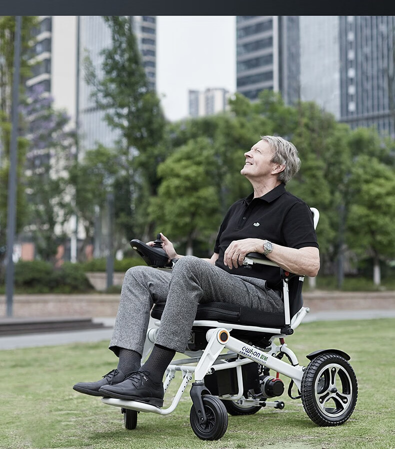 德国欧航owhon电动轮椅车老年人可折叠可上飞机轻便锂电池智能全自动