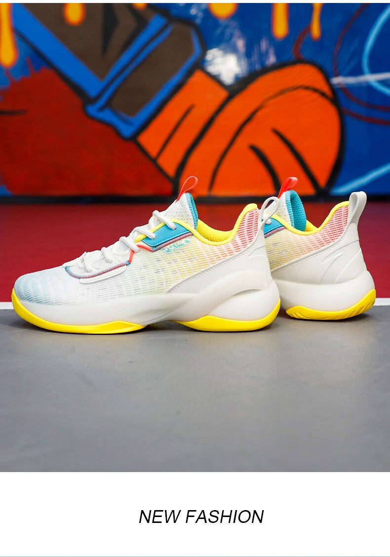 安踏男鞋轻骑兵7代篮球鞋2022夏季青年男士户外运动战靴实战球鞋运动