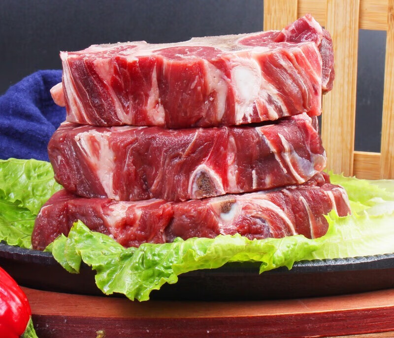 【京鲜达】妙优可 新鲜多肉牛脊骨生鲜冷冻带肉牛骨火锅食材牛排骨牛