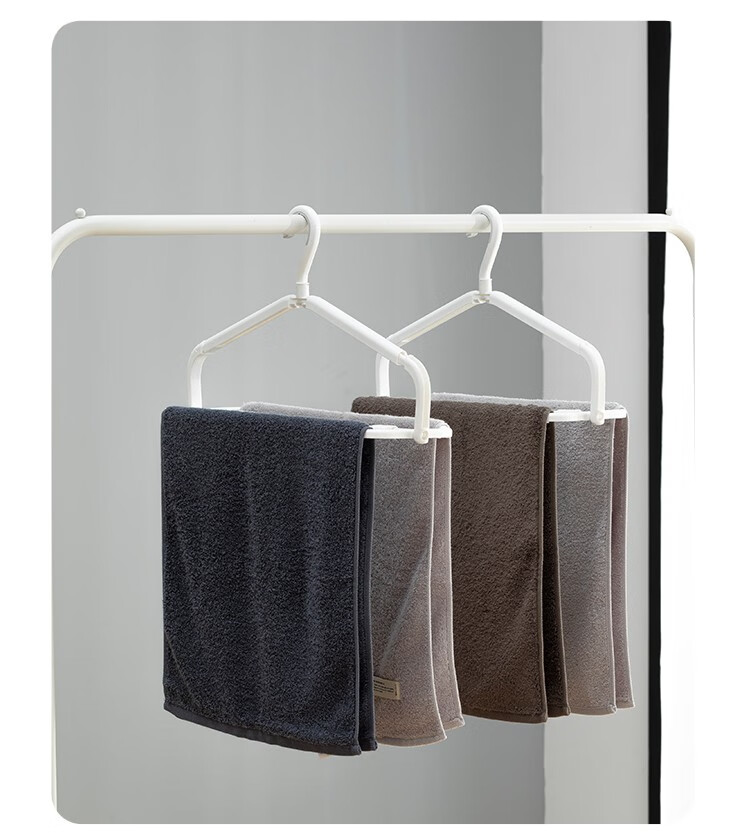 家弗日本进口家用塑料晾衣架可伸缩晾毛巾衣架浴巾防风挂衣架晒床单