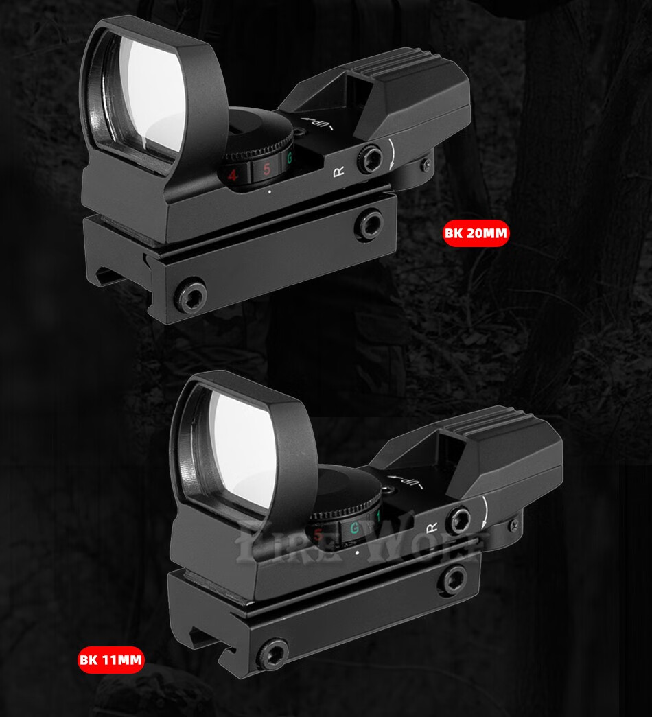 鸟镜吃鸡四变点全息瞄反射全息镜无倍数四种样式变点内红绿光学瞄准器