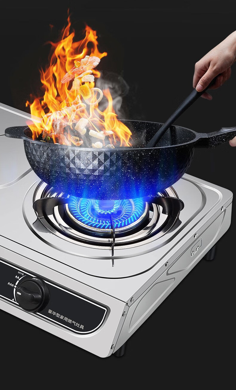 威力煤气灶双灶头台式燃气灶液化气灶家用节能猛火灶老式天然气灶wl旋