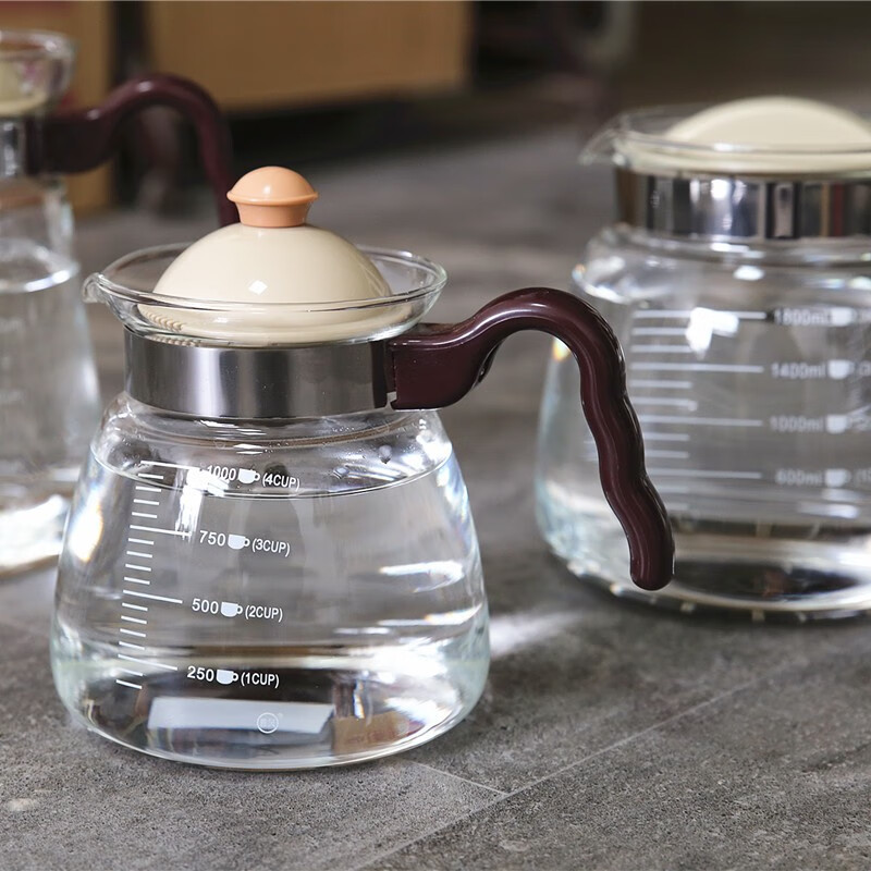 筑升墨zhushengmo雅风玻璃壶耐热玻璃花茶壶烧水壶泡茶壶大容量壶直火