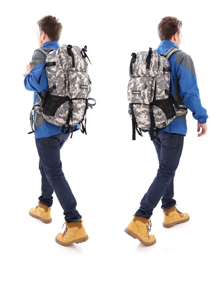 local lion登山包抗撕裂耐磨大容量45l户外野营背包徒步双肩大容量