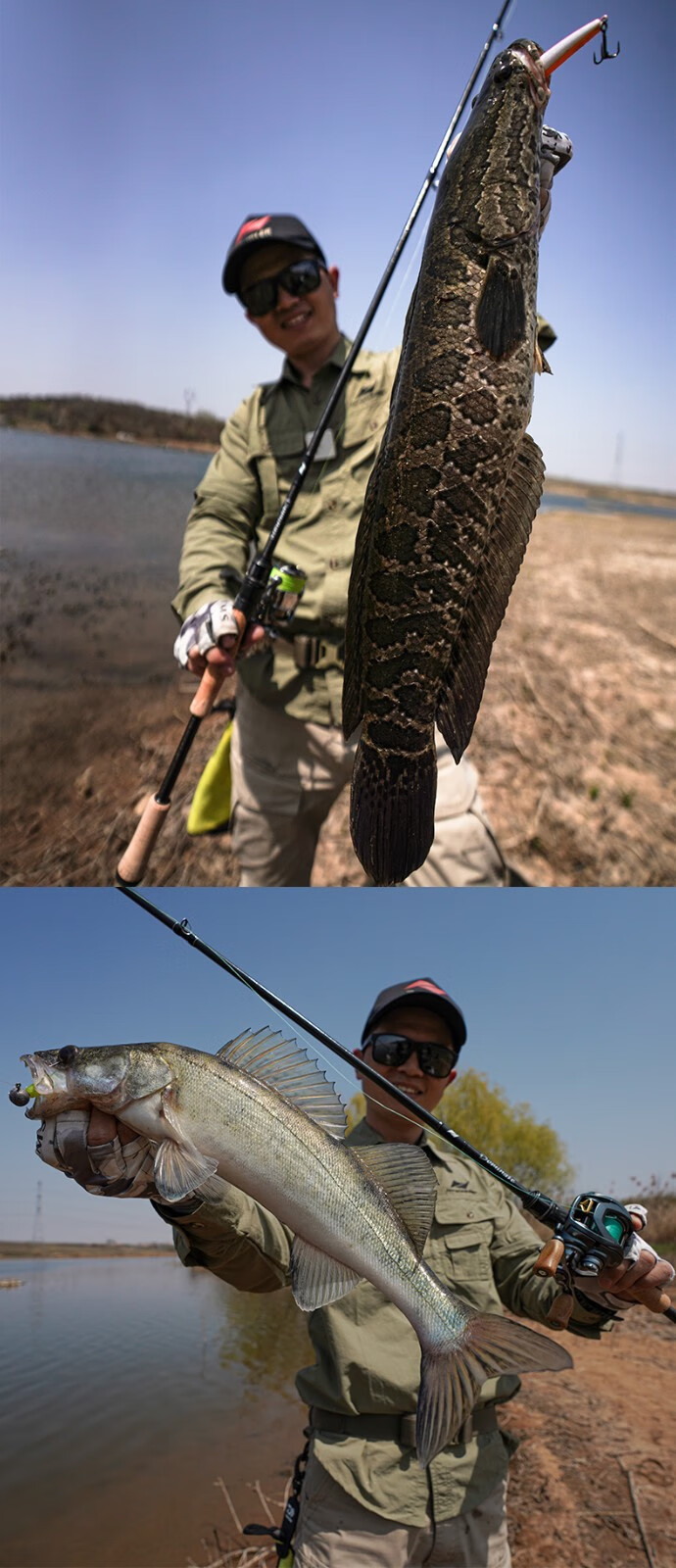 2022新款lureleader领峰激路亚竿两节直柄杆枪柄凌峰钓鱼竿20款6102