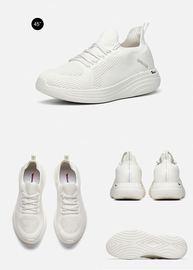 0丨训练鞋女鞋春季新款透气跑步鞋舒适软底跑步鞋 藕灰-4 35.