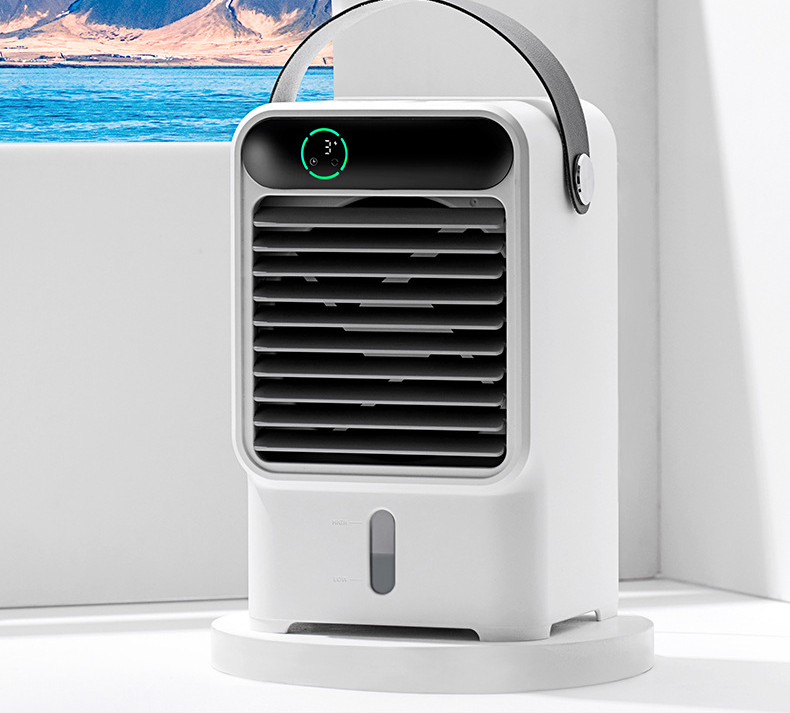 冷风扇制冷迷你小型冷风机家用桌面宿舍空调扇便携充电办公室降温循环