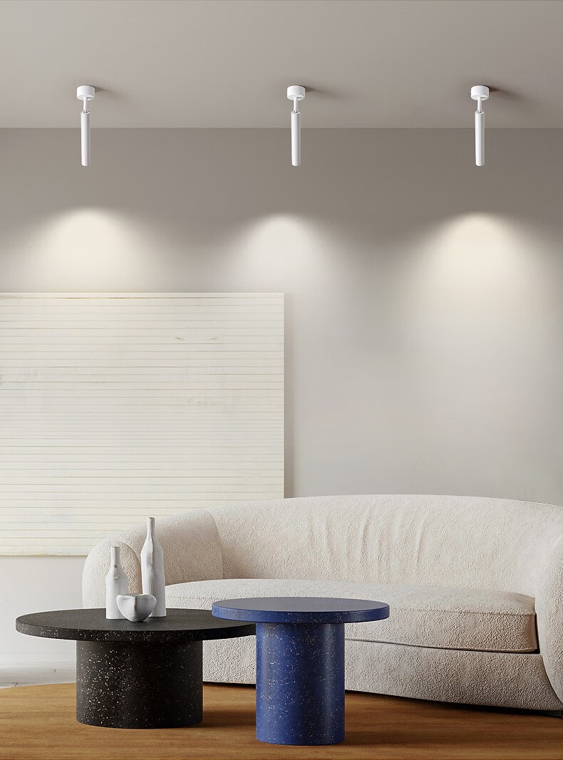 飞雄无主灯照明北欧led明装射灯家用客厅背景墙天花灯免开孔吸顶式