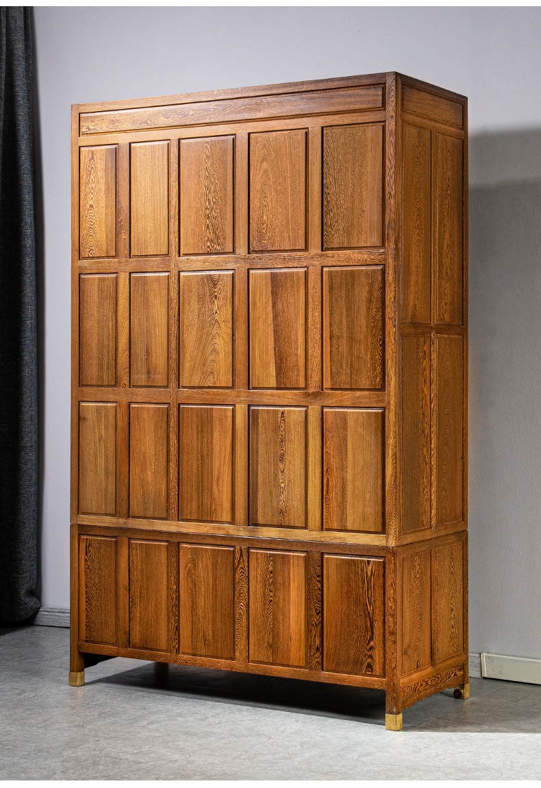 寻古红木家具非洲鸡翅木(学名:非洲崖豆木)衣柜实木中式衣帽间大储物