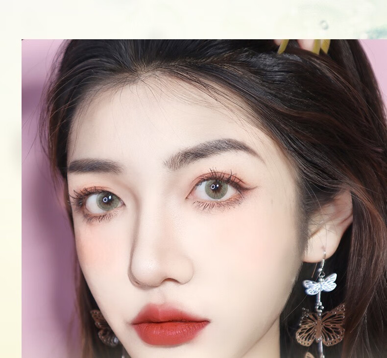 merrydolly魅瞳韩国进口美瞳2片年抛彩色近视隐形眼镜大小直径自然