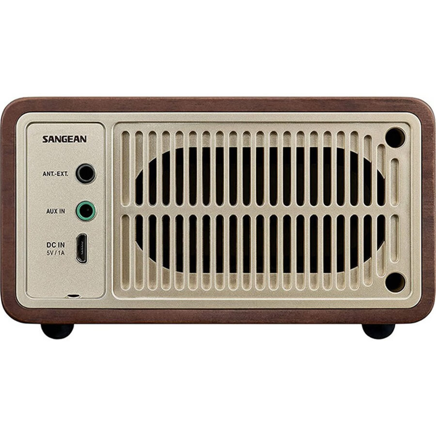 山进sangeanwr7gw木质迷你蓝牙音箱音响扬声器fm收音机胡桃木特别版
