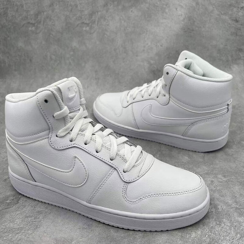 nike耐克男鞋ebernonmid男子复古高帮纯白休闲板鞋运动鞋aq1773100aq