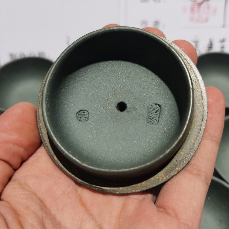 zx117 原矿绿泥 高建芳款【四方竹套壶】【图片 价格 品牌 报价】