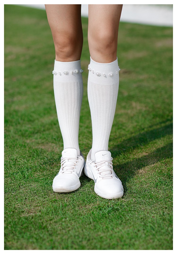 denise frank(丹尼斯·弗兰克)高尔夫袜子女秋冬百搭显瘦运动长袜吸汗