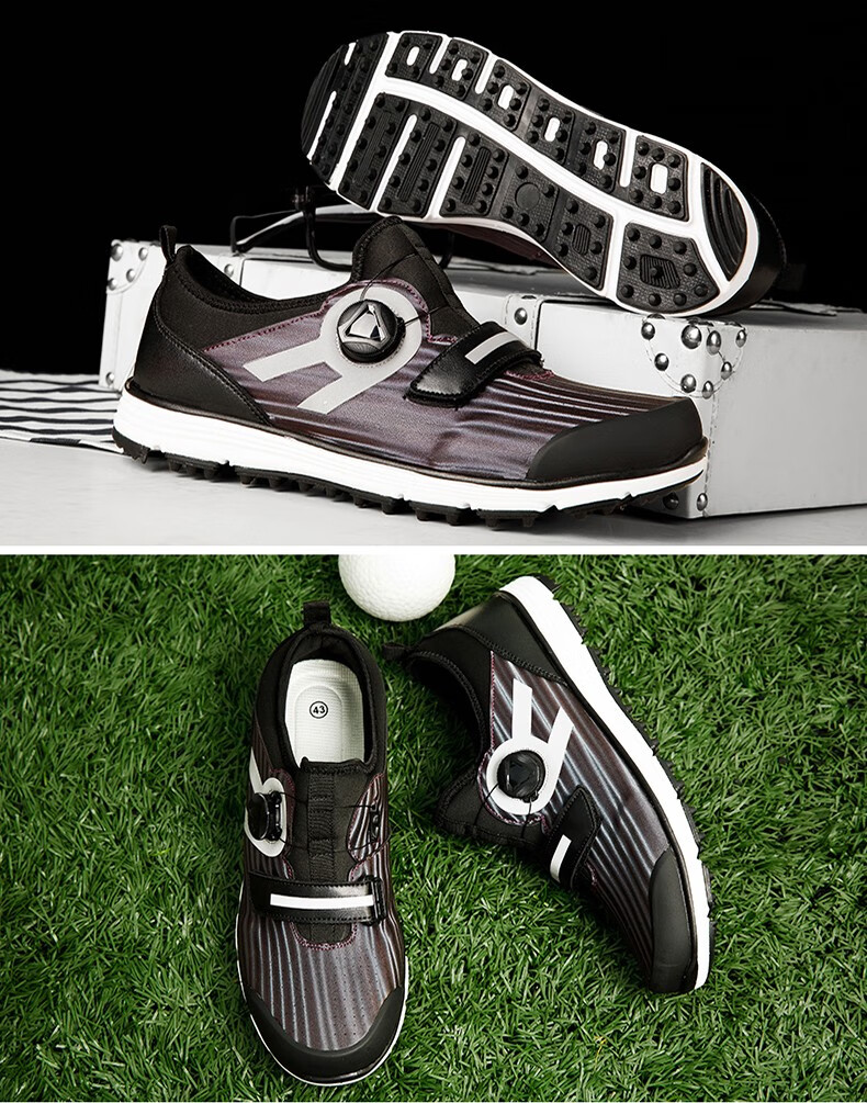 赞斯特轻奢品牌高尔夫鞋子男golf旋钮鞋男士运动鞋无钉休闲鞋防滑轻量