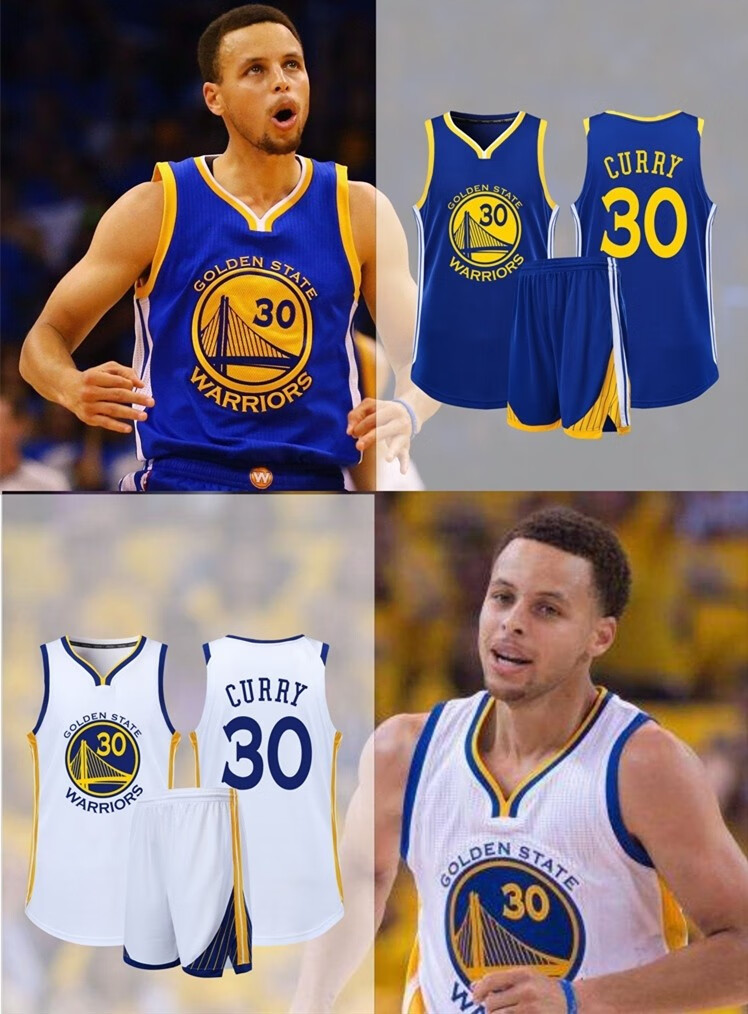 新赛季30号勇士库里夏季球衣球服儿童训练服定制套装男女篮球比赛服