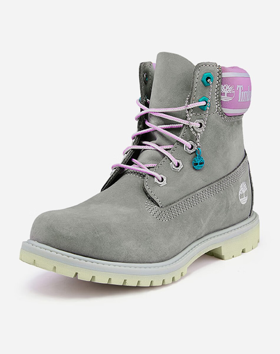 添柏岚timberland女鞋户外休闲防水6英寸高帮靴a41d6灰色55