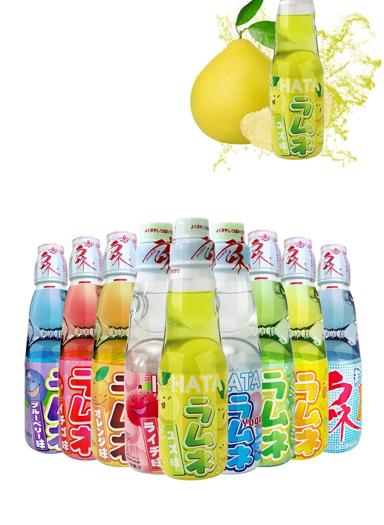 日本进口哈达波子汽水200ml原味樱花装