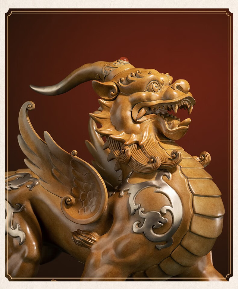 铜师傅全铜摆件霸气貔貅一对铜工艺品瑞兽家居饰品客厅礼品摆件开业