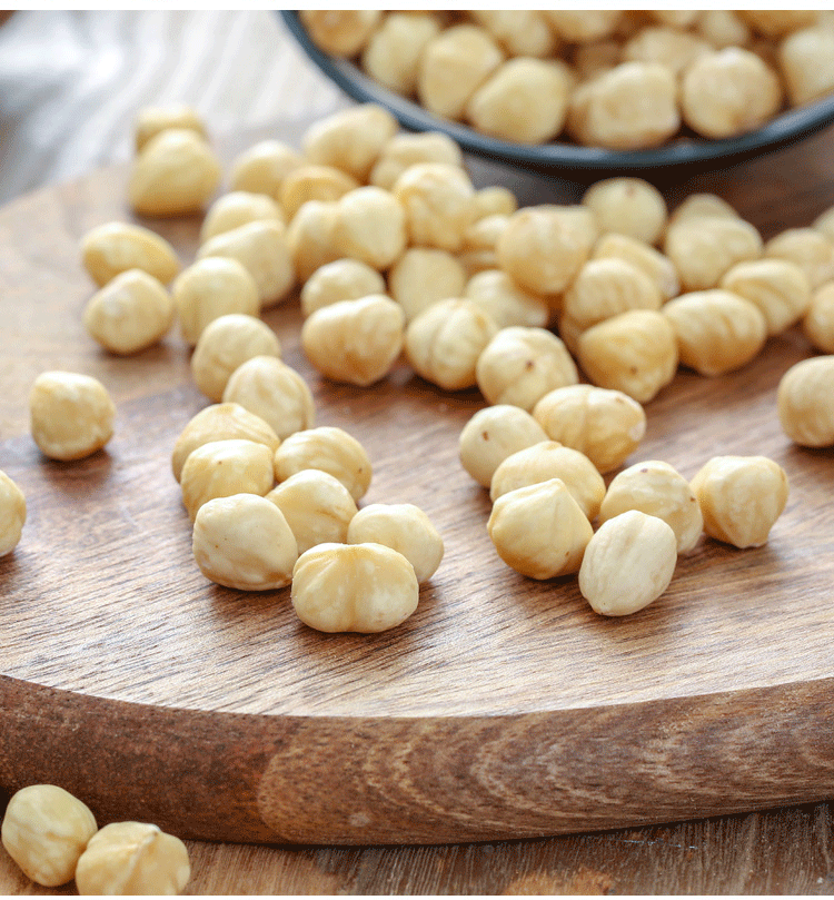 圳味去皮大榛子仁坚果原味炒熟干果榛子仁孕妇零食烘焙新货罐装果仁碎