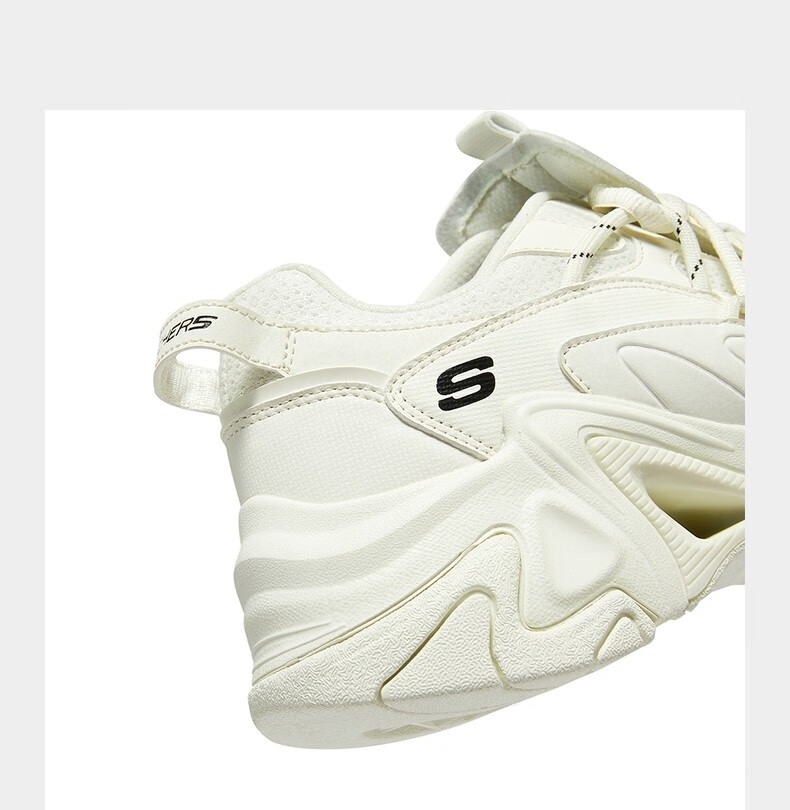 skechers斯凯奇女子三代时尚机甲鞋运动休闲鞋跑步鞋 896072-ofwt 35