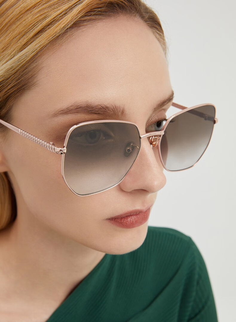 charleskeith夏季ck371280474女士摩登时尚太阳眼镜rosegold玫瑰金色