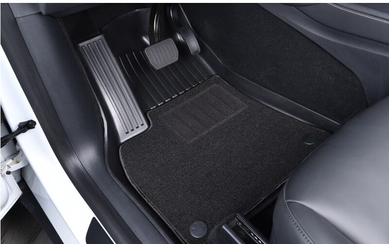 【时本特斯拉脚垫】时本 22款特斯拉脚垫modely/model3双层美尼斯脚垫