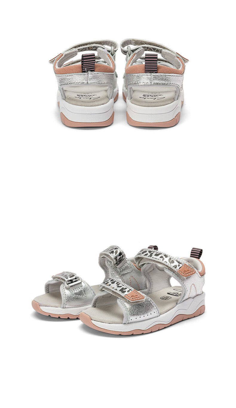 clarks其乐童鞋2022新款男童凉鞋女童凉鞋复古运动舒适橡胶底凉鞋