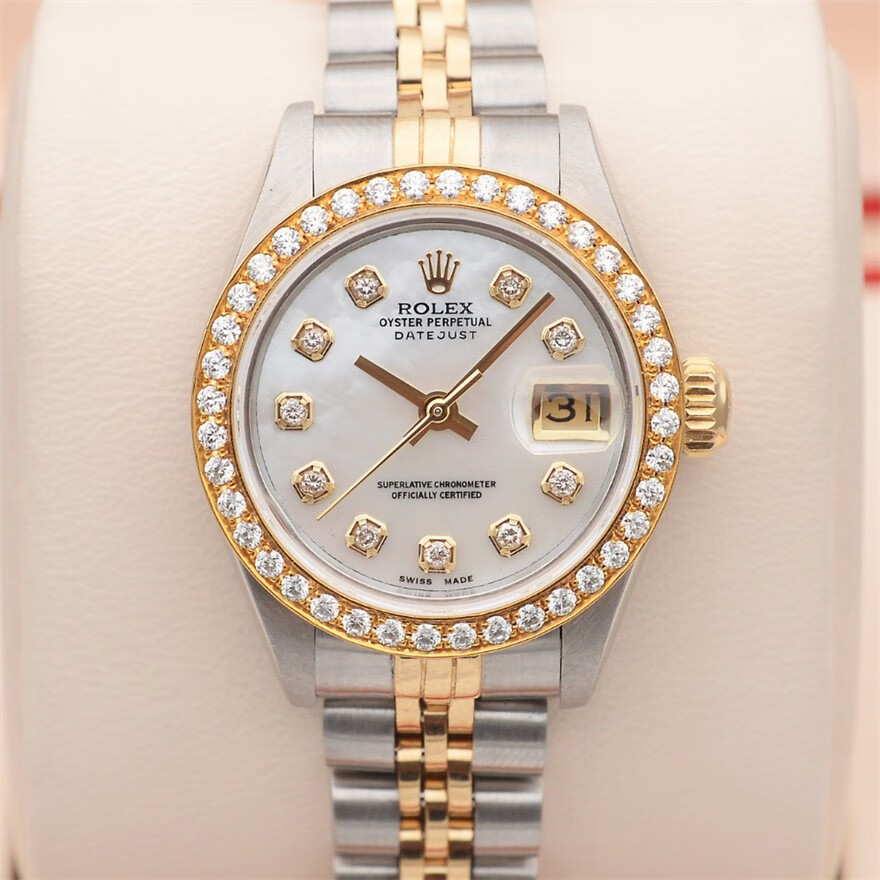 【二手95新】劳力士 日志型69173 间金 后镶钻 自动机械女表手表