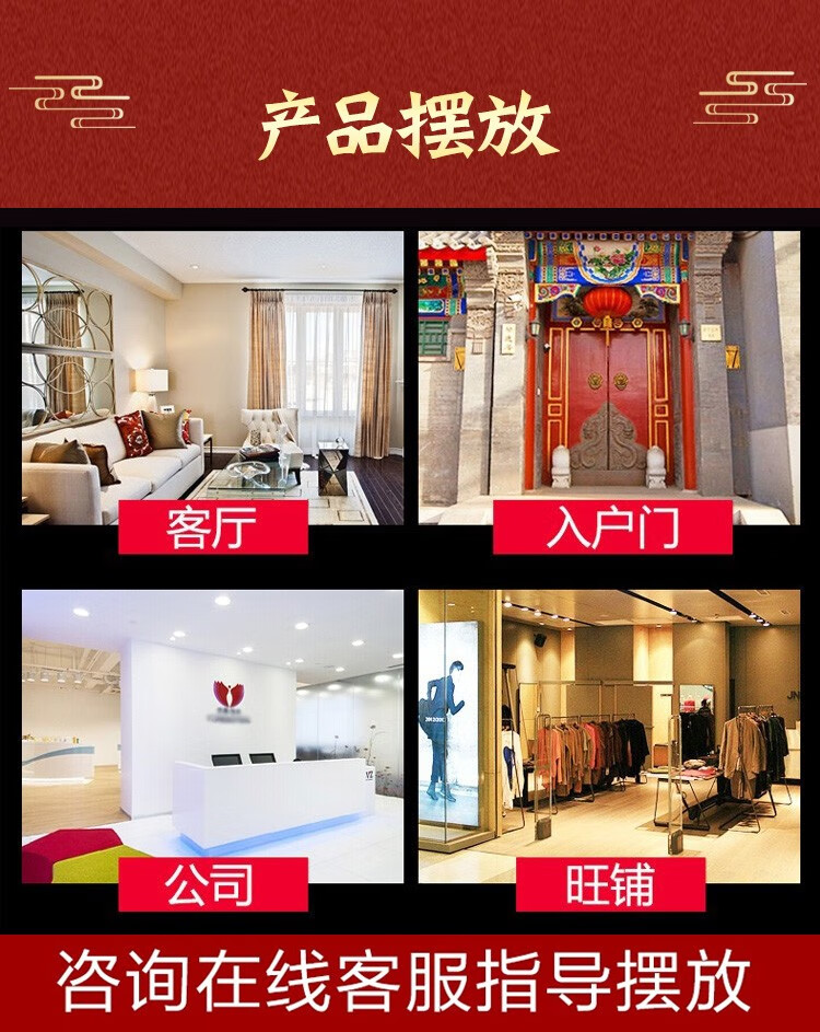 普生祥黄铜八卦镜凸镜凹镜太极镜凸透镜家用店铺门口阳台挂件铜镜全铜