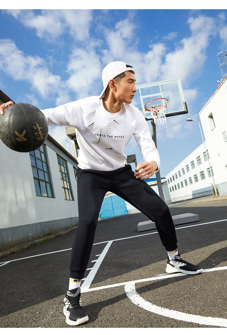 11预售】【商场同款】kt运动裤男士秋冬季休闲宽松卫裤长裤束脚裤子