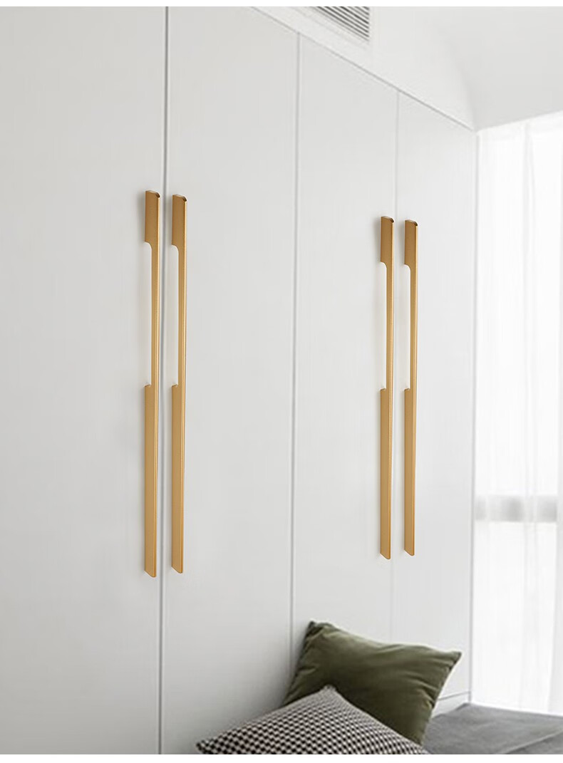 加长拉手衣柜门一米长拉手橱柜抽屉把手黑色现代简约门把手五金拉手