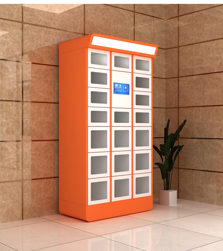 里冈牌小区单位智能取餐柜外卖自提保温加热柜消毒送餐自助取餐柜小区