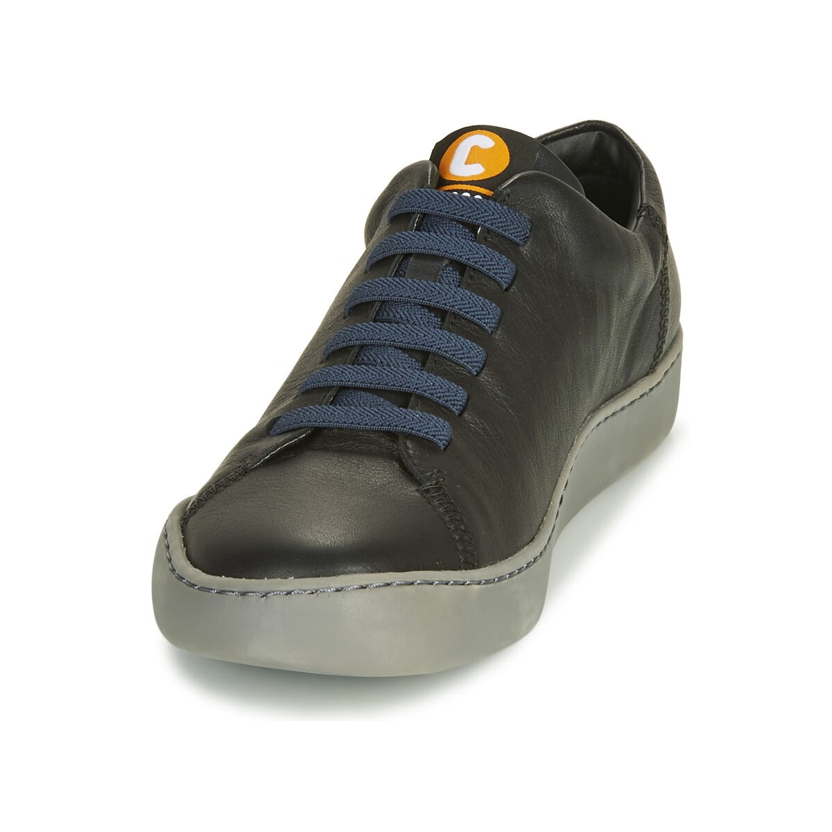 camper/看步鞋子男鞋休闲鞋2021春秋新款低跟圆头系带皮便鞋舒适低帮