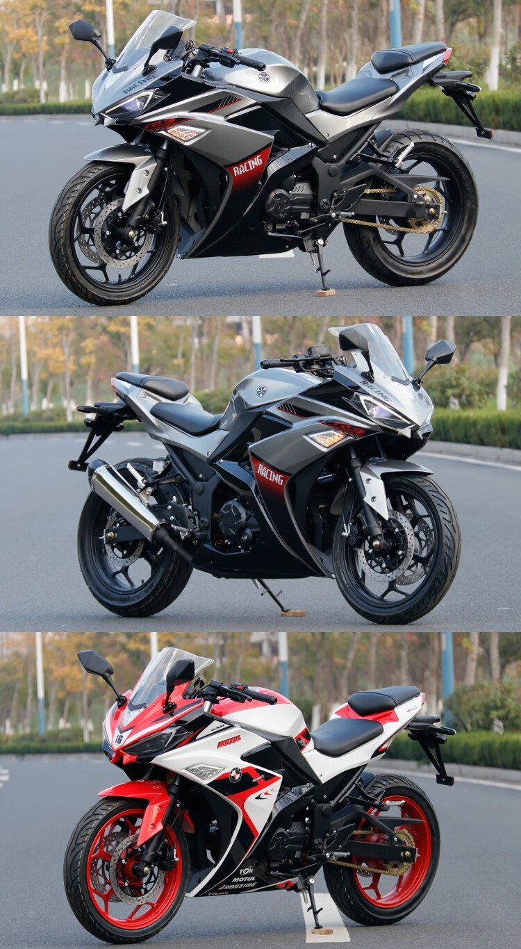 全新v6小忍者摩托车水冷机车国四电喷400cc双缸趴赛abs 绿黑色 国四电