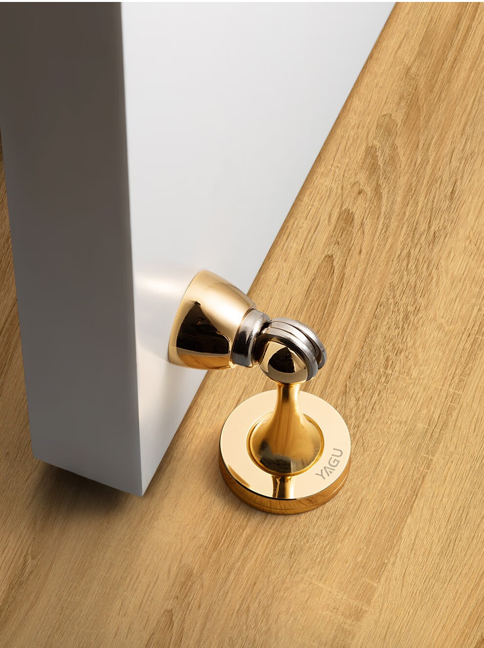 亚固yagu门吸强磁力吸力一体成型门吸卫生间门碰阻门器地吸墙吸门吸