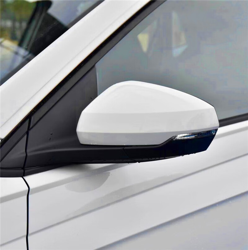 适配19-22大众波罗后视镜poloplus倒车镜反光镜片转向灯镜壳镜框菠萝