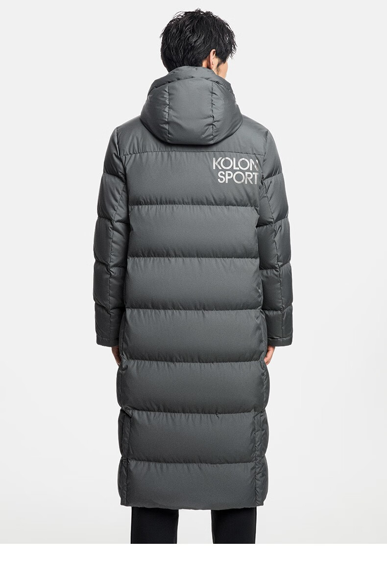 【李佳琦推荐】kolon sport/可隆长款羽绒服 男子冬季户外防风防泼水