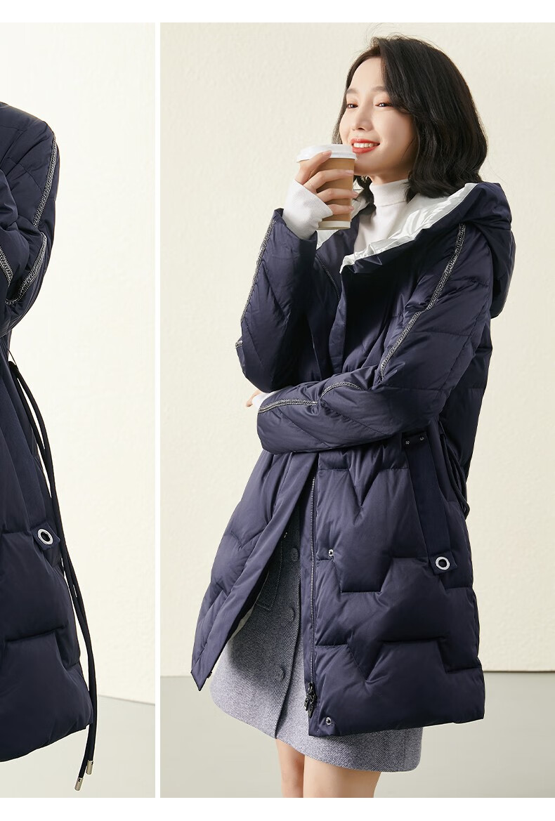 2021冬新品osa欧莎秋冬高端中长款泡芙轻薄大鹅羽绒服女2021年新款