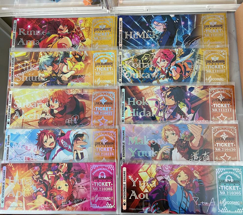 全新偶像梦幻祭镭射票2二弹演唱会邀请券零凛月leo泉薰岚司全新(标价