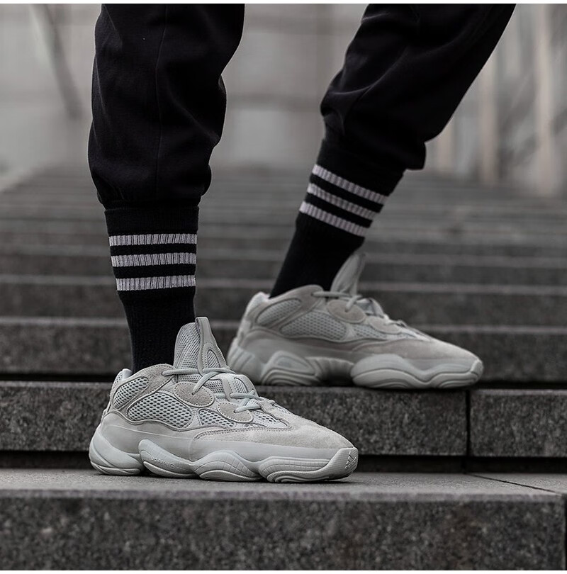 阿迪达斯adidas yeezy 500 海盐 盐渍 男女同款椰子500 复古 老爹鞋