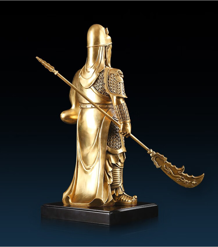 明班纯铜关公像铜像关二爷关羽武财神家居办公室摆件公司乔迁开业礼品