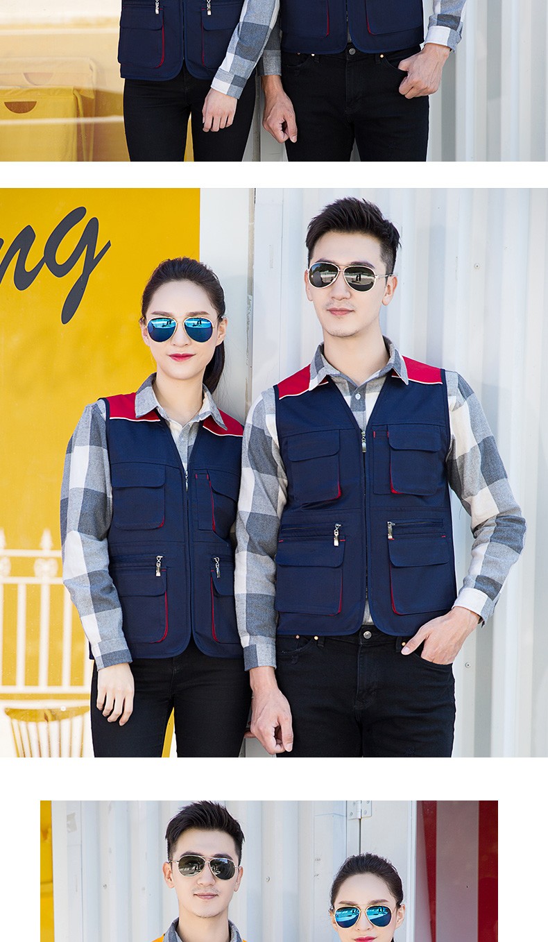 马甲工作服定制工程施工装广告公司工地装修劳保反光背心印字logo红配