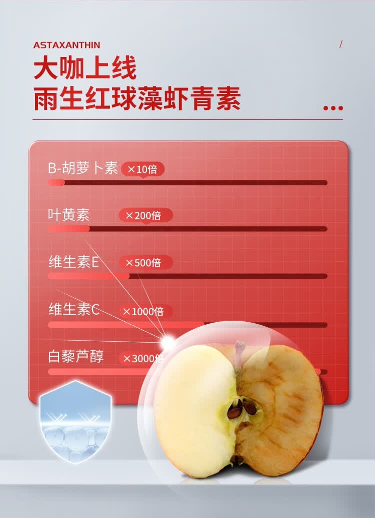 诺特兰德虾青素咀嚼片60片瓶蓝莓味一盒装虾青素咀嚼片